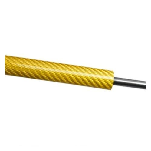 SKINII Gasdruckdämpfer Für Fluence 2009-2018 Fronthaube Motorhaube Gasdruckfeder Lift Unterstützung Stoßdämpfer Feder Ändern Stützstange Arm Bar Gasfeder Dämpfer(Yellow Carbon Fiber) von SKINII