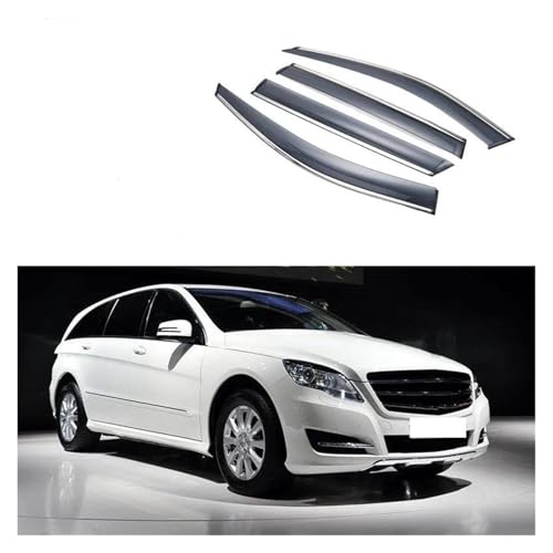 SKINII Windabweiser Für Mercedes Für Benz R-Klasse W251 R300L R350L R500L Auto Regen Schild deflektoren markise Trim Abdeckung außen Fensterabweiser von SKINII