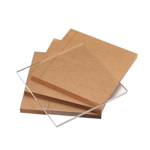 1 Stück 200 x 200 mm transparente Acrylplatte, 2 mm, 3 mm, 4 mm, 5 mm klare Kunststoffplatte for Schilder, DIY-Displays(2mm) von SKINPA