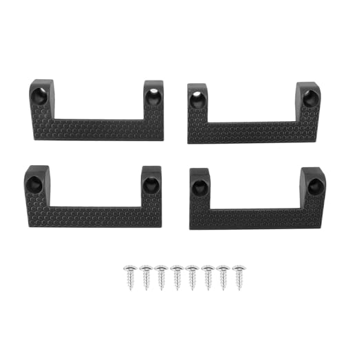 4-teiliger Maßbandhalter, ABS-Werkzeugaufbewahrungshalter, Maßbandclip for Elektrowerkzeuge auf Leitern, Maßbandhalterclip for die Garagenorganisation, einfacher Zugriff(Black) von SKINPA