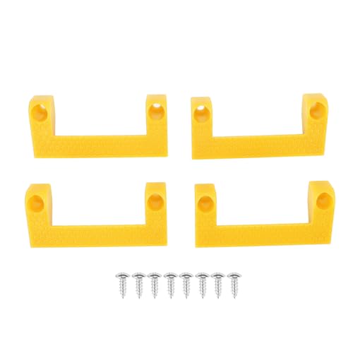 4-teiliger Maßbandhalter, ABS-Werkzeugaufbewahrungshalter, Maßbandclip for Elektrowerkzeuge auf Leitern, Maßbandhalterclip for die Garagenorganisation, einfacher Zugriff(Yellow) von SKINPA