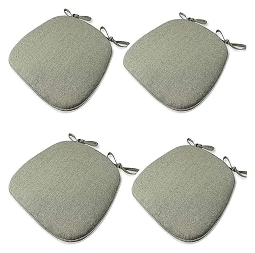 4er-Set Esszimmerstuhlkissen mit Rutschfester Unterseite, Sitzkissen for Küchen-Esszimmerstühle for drinnen und draußen, Terrasse, Garten(Green) von SKINPA