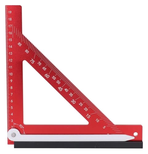 Carpenter Square, Aluminum Alloy 90 Degree Rafter Measuring Layout Tool, T Multi Purpose Tools for Woodworking Projects Construction Carpenter Square, Aluminum Alloy 90 Degree Rafter Measuring Layout Tool, T Multi Purpose Tools for Woodworking Projects Construction von SKINPA