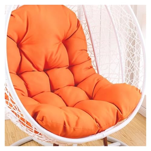 Dickes, wasserdichtes Eierstuhlkissen for Hängekörbe im Freien, Gartenschaukelstuhl, Eierstuhl, 120 x 95 cm/120 x 80 cm, for den Innen- und Außenbereich(Orange,120 * 80cm) von SKINPA