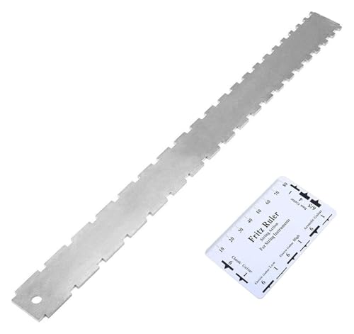 Guitar String Action Gauge, Neck Ruler + Pitch, Luthier Measuring Tool for Electric Guitars and Acoustic Guitar String Action Gauge, Neck Ruler + Pitch, Luthier Measuring Tool for Electric Guitars and Acoustic von SKINPA