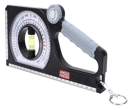 Ingenieur-Neigungsmesser, 130°-Neigungswinkelmesser, Multifunktions-Neigungsmesslineal mit Karabiner for Tiefbau, Hochbau Ingenieur-Neigungsmesser, 130°-Neigungswinkelmesser, Multifunktions-Neigungsmesslineal mit Karabiner for Tiefbau, Hochbau von SKINPA