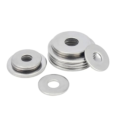 M1.6/ M2/ M2.5/ M3/ M4/ M5/ M6/ M8-m22 Große flache Unterlegscheibe Große Dichtung Unterlegscheiben for Wasserhahnrohr Wasserschlauch(M10x30x2 x2pcs) von SKINPA