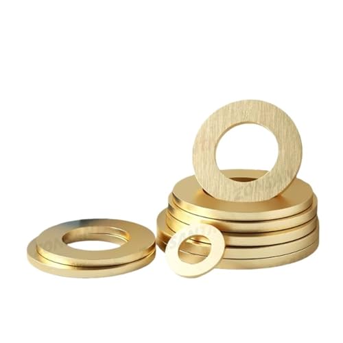 M2 M2.5 M3 M4 M5 M6 M8 M10 M12 M14 M16 M18 Flache Unterlegscheibe, einfache Messingdichtung, Shim Pad, Ring, Abstandshalter, kreisförmiges Meson for Wasserhahnrohr, Wasserschlauch(M12 x 24 x 2 (10pcs) M2 M2.5 M3 M4 M5 M6 M8 M10 M12 M14 M16 M18 Flache Unterlegscheibe, einfache Messingdichtung, Shim Pad, Ring, Abstandshalter, kreisförmiges Meson for Wasserhahnrohr, Wasserschlauch(M12 x 24 x 2 (10pcs) von SKINPA