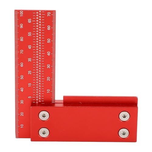 Machinist Square, 100mm Aluminium Alloy Woodworking Ruler, High Accuracy Multi Angle Measuring, L Type Right Machinist Square, 100mm Aluminium Alloy Woodworking Ruler, High Accuracy Multi Angle Measuring, L Type Right von SKINPA