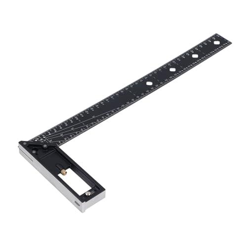 Mehrwinkel-Messlineal, Zimmermannswinkel, 45/90-Grad-Kombinationswinkel, professionelles Markierungslineal for die Holzbearbeitung(30cm/11.8in) von SKINPA