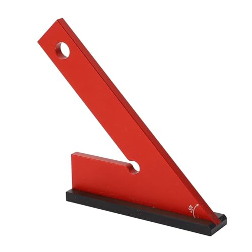 Miter Square, Accurate 45° Bevel Machinist Engineer Angle Ruler, Aluminum Alloy Measuring Gauging Tool with Base von SKINPA