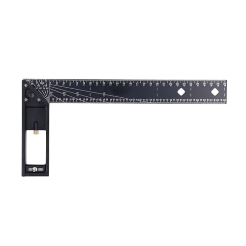 Multi Angle Measuring Ruler,45 90 Degree Universal Combination Right Accurate Tool 12in for Carpenters von SKINPA