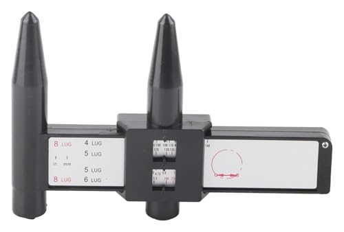 PCD Gauge, Car Wheel Rim Bolt Pattern Measuring Tool, Ruler for 4 5 6 8 Holes PCD Gauge, Car Wheel Rim Bolt Pattern Measuring Tool, Ruler for 4 5 6 8 Holes von SKINPA