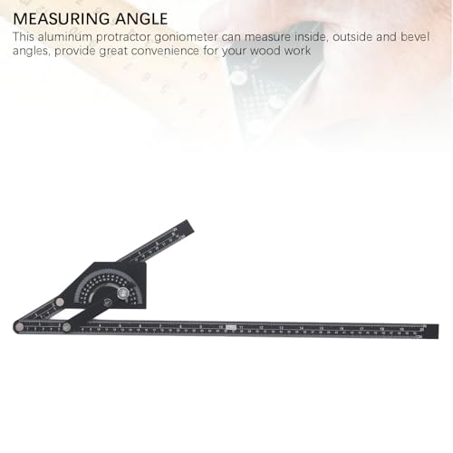 Winkelmesser und Winkelsucher, universeller 0-180-Grad-Winkelmesser, Aluminium-Winkelsucher-Lineal, Holzbearbeitungswerkzeug Winkelmesser und Winkelsucher, universeller 0-180-Grad-Winkelmesser, Aluminium-Winkelsucher-Lineal, Holzbearbeitungswerkzeug von SKINPA