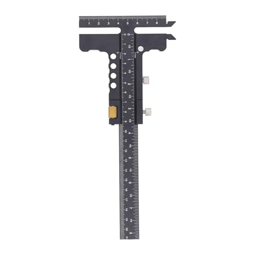 Woodworking Scriber, T Shaped Ruler, 0 to 100mm to 210mm Range Sliding Square, Aluminum Alloy Marking Gauge Caliper Woodworking Scriber, T Shaped Ruler, 0 to 100mm to 210mm Range Sliding Square, Aluminum Alloy Marking Gauge Caliper von SKINPA