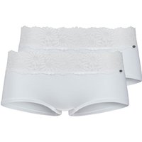 Skiny Hipster "Cotton Lace Essentials", (2er Pack), Schöne Spitze um den Bund verlaufend von SKINY
