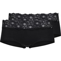 Skiny Hipster "Cotton Lace Essentials", (2er Pack), Schöne Spitze um den Bund verlaufend von SKINY