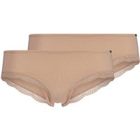 Skiny Panty "Classicotton", (2er Pack), Umlaufende Spitze am Beinabschluss von SKINY