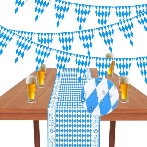 Oktoberfest Deko Tischläufer Bayrische Deko 275x35cm Bayrische Girlande Wimpelkette Oktoberfest Tischlauf Oktoberfest Partysdeko für Bierzelten Bier Festival München Oktoberfest Deko Tischläufer Bayrische Deko 275x35cm Bayrische Girlande Wimpelkette Oktoberfest Tischlauf Oktoberfest Partysdeko für Bierzelten Bier Festival München von SKIPTHYBER
