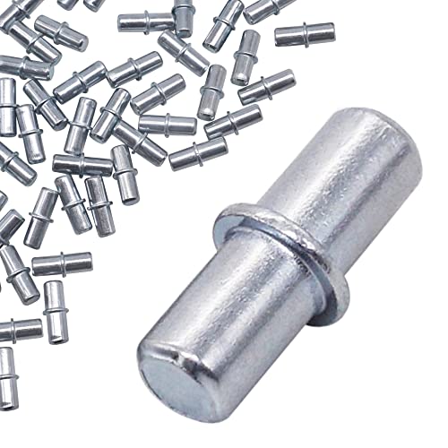 SKIR'CO (100 Stück) Regalstifte 4 x 16 mm, Metall Regalstützstifte, Regalhalterungen, Regalstützen Heringe von SKIR'CO