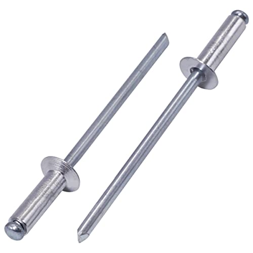 SKIR'CO (1000 Stück) Aluminium Senkkopf Blindnieten 3,0 x 10 mm, Stahldorn, Popnieten von SKIR'CO