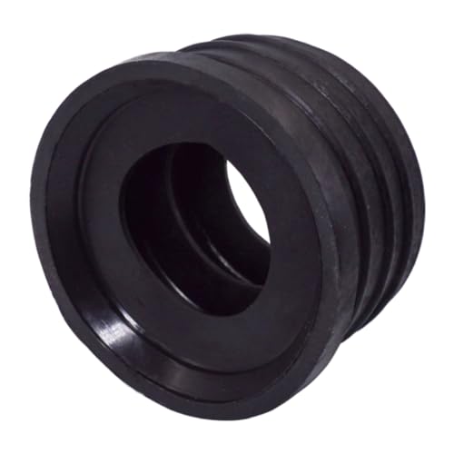 SKIR'CO (2 Stück) Schwarz 50 x 32 mm Gummimuffe für Ablaufrohr, Rohrgummiverbinder, Rohradapter, Gummi-Reduzierstück von SKIR'CO
