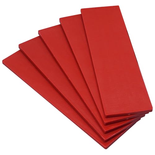 SKIR'CO (20 Stück) Kunststoff Flache Unterlegscheiben 3 mm, Verglasung 40 x 100 mm, Rahmenabstandshalter, Tür- und Fensterrahmenpacker von SKIR'CO