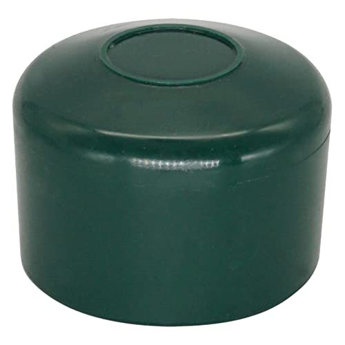 SKIR'CO (30 Stück) Zaunpfostenkappen rund 45 mm grün Kunststoffkappen für runde Zaunpfosten Zaunpfostenabdeckungen moosgrün RAL 6005 von SKIR'CO