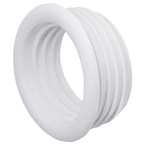SKIR'CO (5 Stück) Weiß 50x40mm Gummimanschette für Abflussrohr Rohrgummi Verbinder Rohradapter Gummi Reduzierstück von SKIR'CO