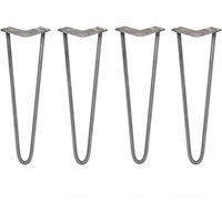 4 x 40.5cm 2 Streben Hairpin Legs Tischbeine Möbelbeine Stuhlbeine 12mm d Rohstahl von SKISKI