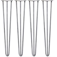4 x Skiski Legs 71cm 3 Streben Hairpin Legs Tischbeine Stuhl Haarnadelbeine Stahl 12mm von SKISKI