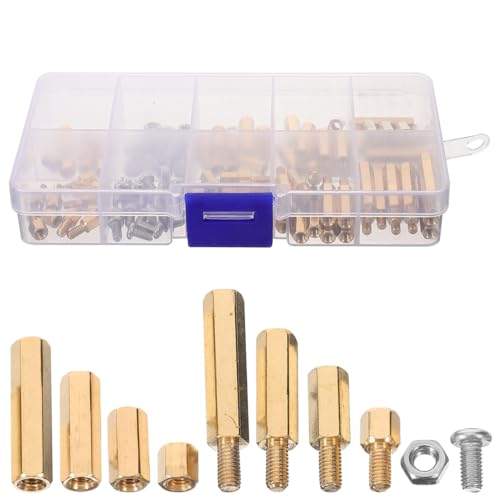 Abstandshalter Set – 120 Stück Kupfer Schrauben Und Abstandshalter Für Motherboard Pc Zubehör Und Elektronikprojekte, Personal Computer Schrauben Standoffs, Mainbord, Lüfter, Festplatten, CD-ROM von SKISUNO