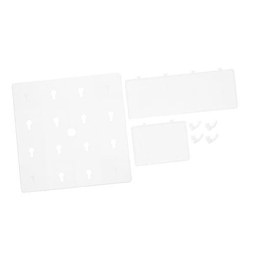 SKISUNO Stecktafel Wandorganizer Hängende Lagerung Ohne Bohren Abs Pegboard Regal Für Küche Schlafzimmer Garage Platzsparend Mit Zubehör von SKISUNO