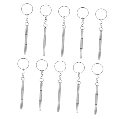 SKISUNO 10 Stück Teiliges Schraubenzieher Set für Uhrenreparatur mit Rutschfestem Griff Tragbar Präzise Wartungswerkzeuge für Brillen Handys und Feine Reparaturen von SKISUNO