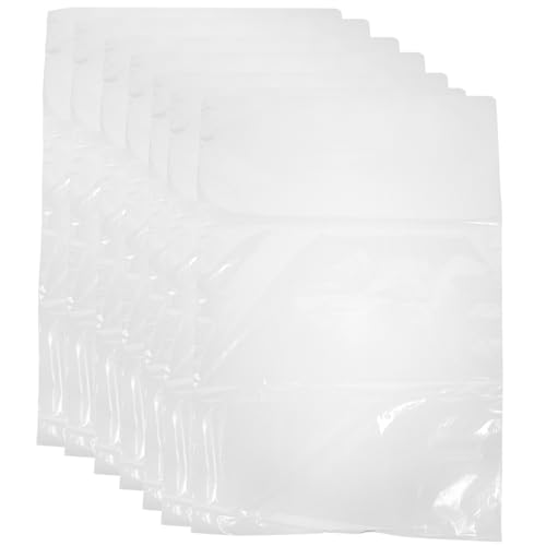 SKISUNO 100 Stück Teiliges Transparente Schrumpffolienbeutel aus Strapazierfähigem PVC Hitzeempfindliche Schrumpfverpackung für Flaschen Schuhe Kosmetik und DIY Handwerk von SKISUNO