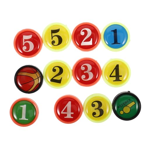 SKISUNO 12 Stück Basketball Coaching Board Ersatzmagnete Teilig Klemmmagnete Klein Kompatibel für Basketball Zubehör für Trainer Sitzungen von SKISUNO