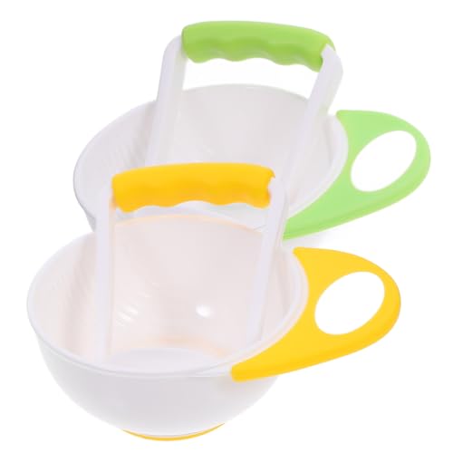 SKISUNO 2 Sätze Breischale aus Lebensmittelechtem Material Multifunktionale Food Masher Schüssel mit Dichtem Siebfilter Ergonomischer Griff Leicht zu Reinigen für Babynahrung und Obstbrei SKISUNO 2 Sätze Breischale aus Lebensmittelechtem Material Multifunktionale Food Masher Schüssel mit Dichtem Siebfilter Ergonomischer Griff Leicht zu Reinigen für Babynahrung und Obstbrei von SKISUNO