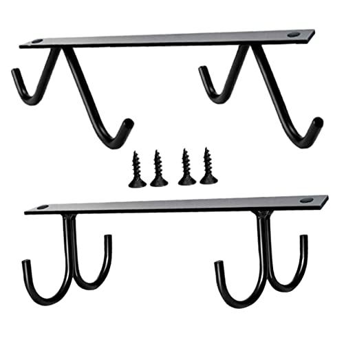 SKISUNO 2 Satz Teiliges Metall Tassenhalter unter Schrank mit Haken Robuster Becherhalter zur Platzsparenden Aufbewahrung von Kaffeetassen Küchenutensilien und Geschirr Vielseitig SKISUNO 2 Satz Teiliges Metall Tassenhalter unter Schrank mit Haken Robuster Becherhalter zur Platzsparenden Aufbewahrung von Kaffeetassen Küchenutensilien und Geschirr Vielseitig von SKISUNO