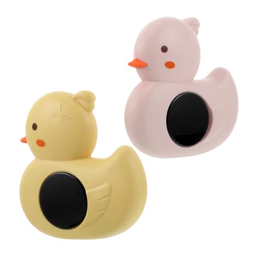 SKISUNO 2 Stück Badethermometer Schwimmend Genaues Wasserthermometer für Badewanne Pool und Spa Tragbar und Vielseitig Niedliche Tierform für Sicheren Babyschutz von SKISUNO