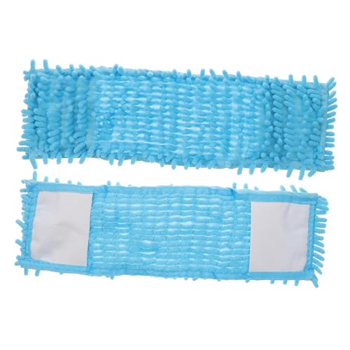 SKISUNO 2 Stück Teiliges Mopptuch Ersatzset Blau Saugfähiges Mikrofaser wischmopptuch Langlebig und Weich für Schonende Bodenreinigung Geeignet für Ecken Fenster und Glatte Oberflächen im von SKISUNO