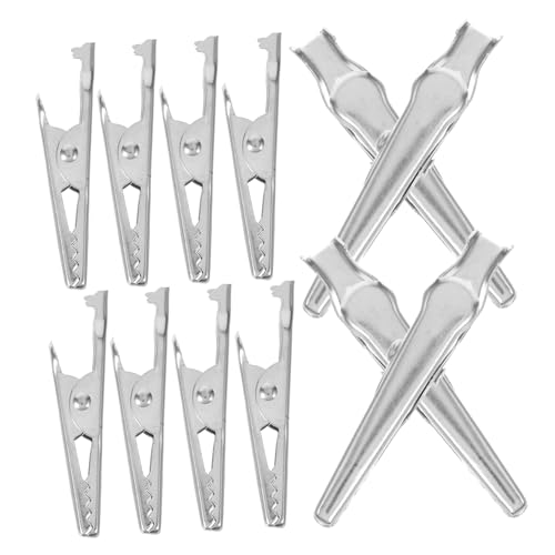 SKISUNO 200 Stück Alligator Klemmen aus Metall Robuste Elektrische Testklemmen mit Federmechanismus Vielseitig für Labor DIY Bastelprojekte und Kabelmanagement Korrosionsbeständig und von SKISUNO