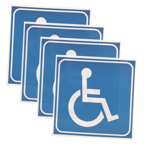 SKISUNO 4 Blätter Teiliges Selbstklebende Rollstuhlfahrerschild Aufkleber Wetterfeste Kratzfeste Behindertenparkplatz Symbole Sichtbar für Büro und Rollstühle Langlebig und Praktisch SKISUNO 4 Blätter Teiliges Selbstklebende Rollstuhlfahrerschild Aufkleber Wetterfeste Kratzfeste Behindertenparkplatz Symbole Sichtbar für Büro und Rollstühle Langlebig und Praktisch von SKISUNO