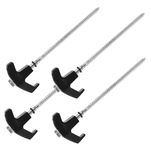 SKISUNO 4 Stück Teiliges Drehbare Zeltheringe mit Kunststoffkopf Robuste Windfeste Schraubheringe für Outdoor Camping Leichte Bodenanker für Zeltbefestigung Harten Böden SKISUNO 4 Stück Teiliges Drehbare Zeltheringe mit Kunststoffkopf Robuste Windfeste Schraubheringe für Outdoor Camping Leichte Bodenanker für Zeltbefestigung Harten Böden von SKISUNO