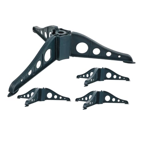 SKISUNO 4 Stück Teiliges Weihnachtsbaumständer Stabile Abnehmbare Basis für Künstliche Christbäume Grüner Halter mit Mittelloch rutschfest und Langlebig für Zuhause von SKISUNO