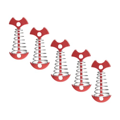 SKISUNO 5 Stück Bodenanker mit Federhaken Multifunktionale Zeltheringe aus Robustem Material für Camping Picknick und Markisenbefestigung Installieren und Sicher Fixierend SKISUNO 5 Stück Bodenanker mit Federhaken Multifunktionale Zeltheringe aus Robustem Material für Camping Picknick und Markisenbefestigung Installieren und Sicher Fixierend von SKISUNO