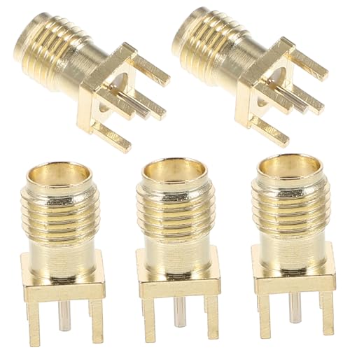 SKISUNO 5 Stück Sma Koaxial Pcb Adapter Vertikal Weiblicher Sockel Langlebig Metall für Hochfrequenz Verbindungen Wireless Kommunikation Antennenkabel Geeignet SKISUNO 5 Stück Sma Koaxial Pcb Adapter Vertikal Weiblicher Sockel Langlebig Metall für Hochfrequenz Verbindungen Wireless Kommunikation Antennenkabel Geeignet von SKISUNO
