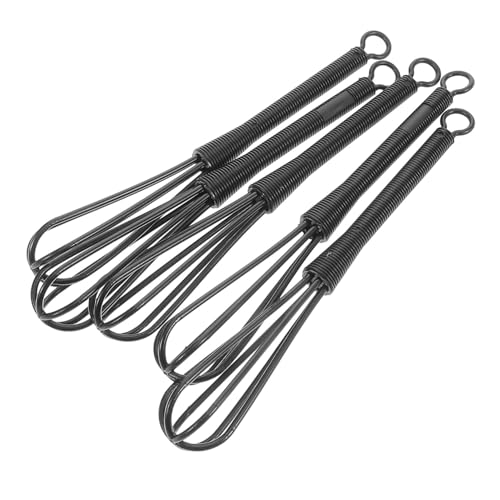 SKISUNO 5 Stück Teiliges Kunststoff Rührbesen Handmixer für Haartönung und Farbstoff Vielseitig für Haarfärbecreme Eier und Sahne Gleichmäßiges Mischen Einfach zu Wiederverwendbar von SKISUNO