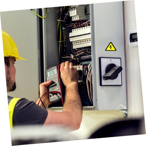 SKISUNO 50 Stück Hochspannungs aufkleber Selbstklebend Gelbes Dreieck Warnschild Elektrische Warnetiketten für Geräte Sicherheitskennzeichnung SKISUNO 50 Stück Hochspannungs aufkleber Selbstklebend Gelbes Dreieck Warnschild Elektrische Warnetiketten für Geräte Sicherheitskennzeichnung von SKISUNO