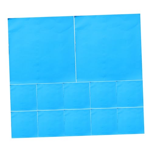 SKISUNO 500 Stück Quadratische Aluminiumfolie-wickler in Blau Luftdichte Leichte Süßigkeitenverpackung für Schokolade und Tee Praktische Glänzende Folienblätter für Selbstgemachte SKISUNO 500 Stück Quadratische Aluminiumfolie-wickler in Blau Luftdichte Leichte Süßigkeitenverpackung für Schokolade und Tee Praktische Glänzende Folienblätter für Selbstgemachte von SKISUNO