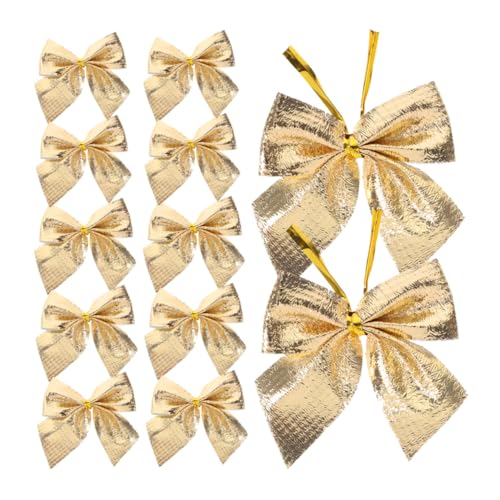 SKISUNO 60 Stück Weihnachtsdekor Mini Schleifen aus Flockiertem Kleine Vorgebundene Schleifen für DIY Basteln Kränze Weihnachtsbaum Deko Goldfarben Haltbar und Vielseitig für SKISUNO 60 Stück Weihnachtsdekor Mini Schleifen aus Flockiertem Kleine Vorgebundene Schleifen für DIY Basteln Kränze Weihnachtsbaum Deko Goldfarben Haltbar und Vielseitig für von SKISUNO